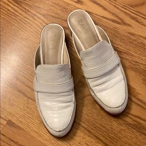 RAYE the label white croc loafers size 9.5